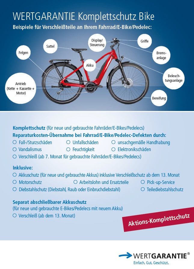 Wertgarantie Komplettschutz Bike